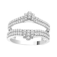 Thumbnail for LADIES ENHANCER WRAPS 1/2 CT ROUND DIAMOND 14K WHITE GOLD