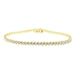 LADIES BRACELET 1 CT ROUND DIAMOND 14K YELLOW GOLD