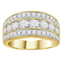 Thumbnail for LADIES BAND 1 CT ROUND DIAMOND 10K YELLOW GOLD