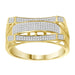 MEN'S RING 1/4 CT ROUND DIAMOND 10K YELLOW GOLD