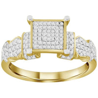 Thumbnail for LADIES RING 1/4 CT ROUND DIAMOND 10K YELLOW GOLD