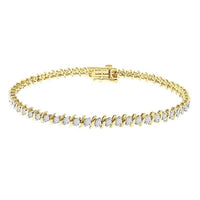 Thumbnail for LADIES BRACELET 2 CT ROUND DIAMOND 14K YELLOW GOLD