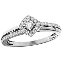 Thumbnail for LADIES RING 1/6 CT ROUND DIAMOND LADIES 10K WHITE GOLD