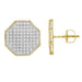 MEN'S EARRINGS YUVA 1/2 CT ROUND DIAMOND 10K YELLOW GOLD