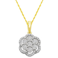 Thumbnail for LADIES PENDANT 1/4 CT ROUND DIAMOND 10K YELLOW GOLD