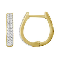 Thumbnail for LADIES EARRINGS 1/4 CT ROUND DIAMOND 10K YELLOW GOLD