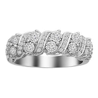 Thumbnail for LADIES BAND 1/2 CT ROUND DIAMOND 10K WHITE GOLD