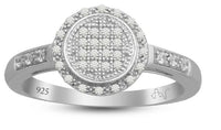 Thumbnail for LADIES RING 1/5 CT ROUND DIAMOND SILVER