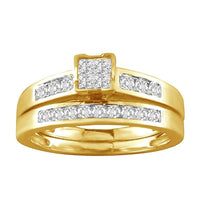 Thumbnail for LADIES BRIDAL RING SET 1/2 CT ROUND/PRINCESS DIAMOND 10K YELLOW GOLD