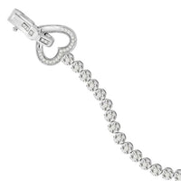 Thumbnail for LADIES BRACELET 1/2 CT ROUND DIAMOND SILVER