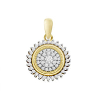 Thumbnail for LADIES PENDANT 1/5 CT ROUND DIAMOND 10K YELLOW GOLD