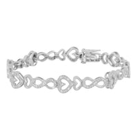 Thumbnail for LADIES BRACELET 1/5 CT ROUND DIAMOND SILVER