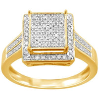 Thumbnail for LADIES RING 1/3 CT ROUND DIAMOND 10K YELLOW GOLD