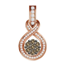 Thumbnail for LADIES PENDANT 1/2 CT ROUND /CAPPUCCINO DIAMOND 10K ROSE GOLD