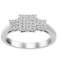 Thumbnail for LADIES RING 1/3 CT ROUND DIAMOND SILVER