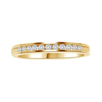 Thumbnail for LADIES BAND 1/3 CT ROUND DIAMOND 14K YELLOW GOLD
