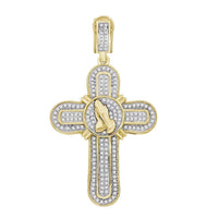Thumbnail for MEN'S PENDANT 1/2 CT ROUND DIAMOND 10K YELLOW GOLD