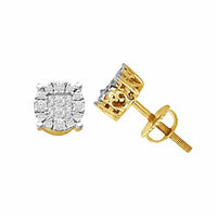 Thumbnail for LADIES EARRINGS 3/4 CT ROUND/PRINCESS DIAMOND 14K YELLOW GOLD