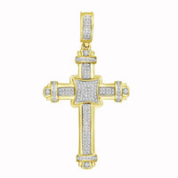 Thumbnail for MEN'S PENDANT 1/2 CT ROUND DIAMOND 10K YELLOW GOLD