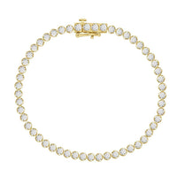 Thumbnail for LADIES BRACELET 2 CT ROUND DIAMOND 10K YELLOW GOLD
