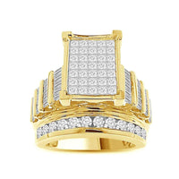 Thumbnail for LADIES RING 3 CT ROUND/PRINCESS/BAGUETTE DIAMOND 10K YELLOW GOLD