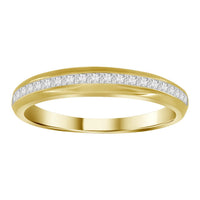 Thumbnail for MEN'S BAND 1/2 CT PRINCESS DIAMOND 14K YELLOW GOLD