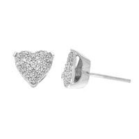 Thumbnail for MEN'S YUVA EARRINGS 1/3 CT ROUND DIAMOND SILVER