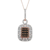 Thumbnail for LADIES PENDANT 1/5 CT ROUND DIAMOND 10K ROSE GOLD