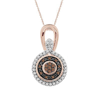 Thumbnail for LADIES PENDANT 1/5 CT ROUND DIAMOND 10K ROSE GOLD