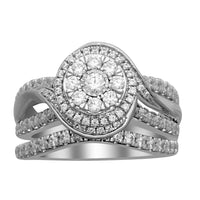 Thumbnail for LADIES RING 1 CT ROUND DIAMOND 14K WHITE GOLD
