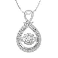 Thumbnail for LADIES PENDANT 1/4 CT ROUND DIAMOND 10K WHITE GOLD