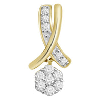 Thumbnail for LADIES PENDANT 1/3 CT ROUND DIAMOND 10K YELLOW GOLD