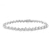 LADIES BRACELET 2 CT ROUND/BAGUETTE DIAMOND 10K WHITE GOLD