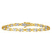 LADIES BRACELET 1/2 CT ROUND DIAMOND 10K TT YELLOW & WHITE GOLD