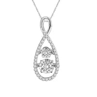 Thumbnail for LADIES PENDANT 1/4 CT ROUND DIAMOND 10K WHITE GOLD