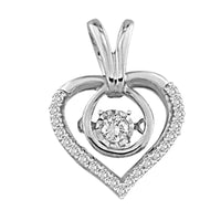 Thumbnail for LADIES PENDANT 1/6 CT ROUND DIAMOND 10K WHITE GOLD