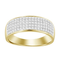 Thumbnail for MEN'S RING 1/3 CT ROUND DIAMOND 10K YELLOW GOLD
