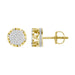 MEN'S EARRINGS 1/6 CT ROUND DIAMOND 10K YELLOW GOLD