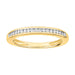 LADIES STACKABLE BAND 1/8 CT ROUND DIAMOND 10K YELLOW GOLD