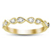 LADIES STACKABLE BAND 1/10 CT ROUND DIAMOND 14K YELLOW GOLD