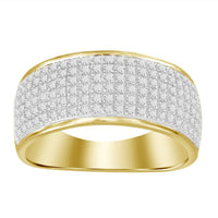 Thumbnail for MEN'S RING 1/2 CT ROUND DIAMOND 10K YELLOW GOLD