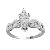 Thumbnail for LADIES RING 3/4 CT ROUND/MARQUISE DIAMOND 14K WHITE GOLD