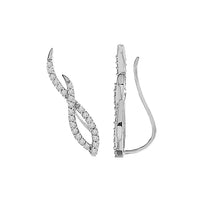 Thumbnail for LADIES HOOP 1/4 CT ROUND DIAMOND 14K WHITE GOLD
