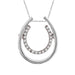 LADIES PENDANT 1/10 CT ROUND DIAMOND 14K WHITE GOLD