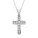 LADIES PENDANT 1/4 CT ROUND DIAMOND 10K WHITE GOLD