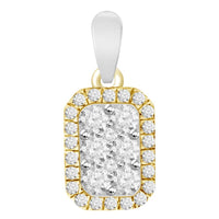 Thumbnail for LADIES PENDANT 1/3 CT ROUND DIAMOND 14K TT WHITE & YELLOW GOLD