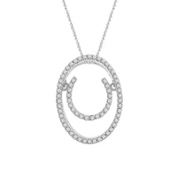 Thumbnail for LADIES PENDANT 1/5 CT ROUND DIAMOND 10K WHITE GOLD