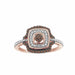 LADIES RING 1/5 CT ROUND DIAMOND 10K ROSE GOLD