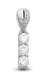 LADIES PENDANT 1/2 CT ROUND DIAMOND 10K WHITE GOLD