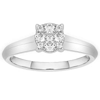 Thumbnail for LADIES RING 1/4 CT ROUND DIAMOND 10K WHITE GOLD